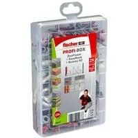 ProfiBox DuoPower + EasyHook + Schraube A2, Dübel weiß, 128-teilig, mit EasyHook Haken