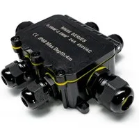 Grafner Kabelbox Kabelverbinder Wasserdicht 4 Polig IP68Abzweigdose Verteilerdose, 6 Abzweigungen, 4 Polig