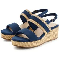 Beachtime by Lascana Sommerschuh, Sandale, offener Schuh, Keilsandalette, Sandalette NEU mit Keilabsatz VEGAN