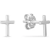 FAVS Paar Ohrstecker FAVS Unisex-Ohrstecker 925er Silber Kreuz
