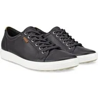 Ecco Soft 7 (Vollnarbenleder) schwarz Damen Sneaker