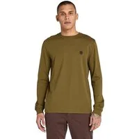 Timberland Langarmshirt DUNSTAN RIVER Long Sleeve Tee mit Logostickerei, Langarm-Ausführung, aus Baumwolle, pflegeleicht