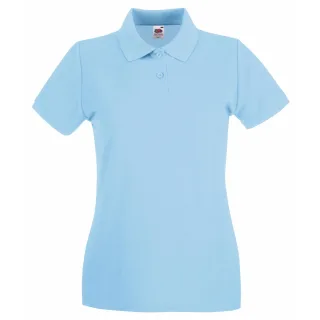 Fruit Of The Loom Damen Lady-Fit Premium Kurzarm-Poloshirt (Himmelblau)