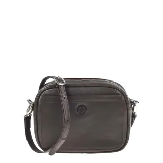 Sonnenleder Damen Umhängetasche klein & kompakt Sintra – Leder mocca dunkelbraun. Die handliche Essentials-Bag für stilvollen Minimalismus.
