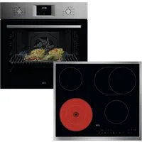 AEG Backofen-Set HH25BSM, Aqua Clean, Heißluft: Gleichmäßiges Garen auf 3 Ebenen: ideal für Mehrblech‑Backen