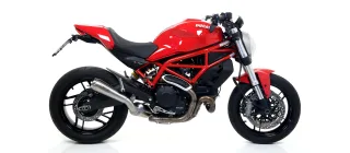 Sport Auspuff Arrow ProRace Edelstahl Ducati Monster 797 Bj.2017-2018 EURO4 ABE eintragungsfrei