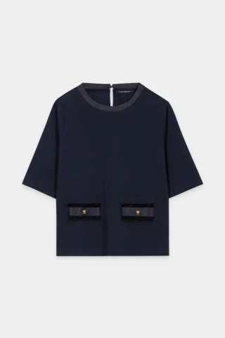 Luisa Cerano - Shirts Weiblich navy blue - Gr. - 38