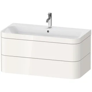 Duravit Happy D.2 Plus c-bonded Set wandhängend Weiß Hochglanz 975x490x480 mm - HP4638O2222 HP4638O2222