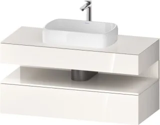 Duravit Qatego Konsolenwaschtischunterbau wandhängend Weiß Hochglanz 1200x550x600 mm - QA47320222200 QA4732022220000