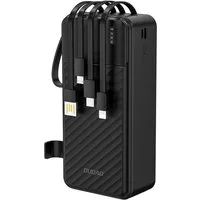 Dudao K11 Max Powerbank 30000 mAh (5 V), Powerbank mit 4 Kabeln, LED-Licht und Ständer