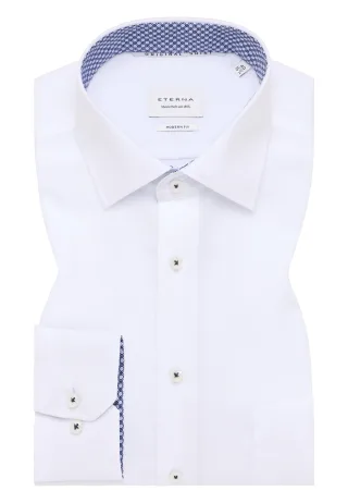 ETERNA - Original Shirt Popeline Langarm weiß - Gr. - 41/Langarm - 65cm