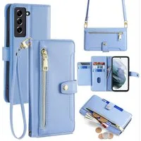 betterfon Handykette für Samsung Galaxy Leder Umhänge Hülle mit Kartenfächer, Hände frei – mit Silikonhülle & Schnur für flexiblen Alltag