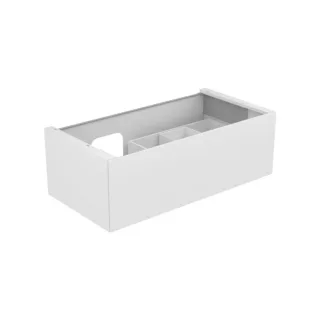 Keuco Edition 11 Waschtischunterschrank 31253370100 105 x 35 x 53,5 cm, mit LED-Beleuchtung, Strukturlack Trüffel