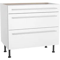 KOCHSTATION Unterschrank KS-Bern2 Breite 90 cm, 1 Schubkasten, 2 Auszüge