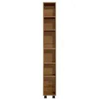 welltime Hochschrank Trento, Badmöbel, Badregal, Regal, Breite 25 cm Standregal, Badezimmer-Regal, für viel Stauraum