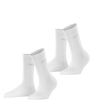ESPRIT socks & tights - Esprit Uni 2-Pack Damen white - Gr. - 40.5