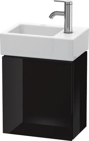 Duravit L-Cube Waschtischunterbau wandhängend Schwarz Hochglanz 364x241x400 mm - LC6293R4040 LC6293R4040