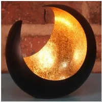 Casa Moro Windlicht Orientalischer Teelichthalter Ravi Ø 20 cm, Windlichthalter Wohn-Deko (marokkanischer Halb-Mond Metall, 1 St., Hilal Eid Mubarak Kerzenständer), Ostern Muttertag Dekoration Tisch Deko Kerzenleuchter