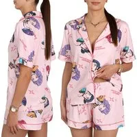 Sarcia.eu Pyjama K-Pop Demon Hunters Damen-Sommerpyjama mit Knöpfen