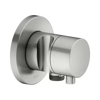 Keuco 3-Wege Ab-u.Umstellventil IXMO Comf.59549, Schlauchan./Brauseh.,rund,Edelst.-finish, 595490612 59549061201