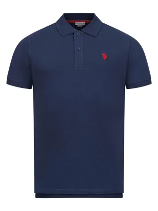U.S. Polo Assn. Herren Basic Poloshirt kurzarm mit Stretchkomfort