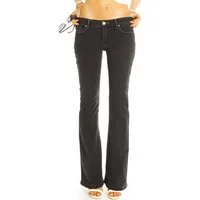 be styled Bootcut-Jeans Hüftjeans Bootcut Jeans - Stretchjeans Schlaghose - Damen - j48L-1 mit Stretch-Anteil
