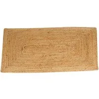 Casa Moro Teppich Jute Teppich Esha Natur rechteckig, Teppich-Läufer im Boho-Stil, rechteckig