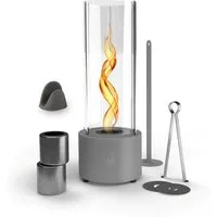 Monster24 Echtfeuer-Dekokamin Bio-Ethanol Tischkamin mit Tornado-Flamme für Indoor & Outdoor