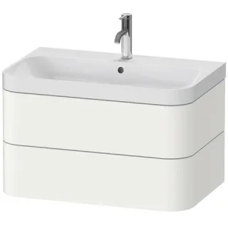Duravit Happy D.2 Plus c-shaped Set wandhängend Weiß Seidenmatt 775x490x480 mm - HP4347O3636 HP4347O3636