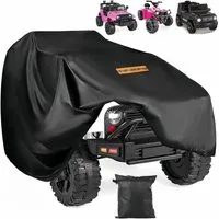 Rosnek Autoplane Kinder Autoabdeckung Allwetter, UV-Schutz SPF70+, Reflektoren, 210D 140x84x81cm, für Kinder Elektroautos, Garten & Garage