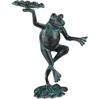 relaxdays Gartenfigur Frosch, M