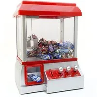 Goods+Gadgets Spieltisch Spieltisch Candy Grabber – Süßigkeitenautomat mit Greifarm & Joystick, (Spielautomat), Süßigkeiten Greifautomat