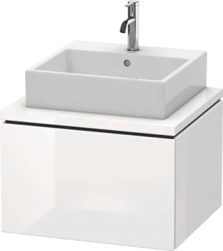 Duravit L-Cube Konsolenwaschtischunterbau wandhängend Weiß Hochglanz 620x547x400 mm - LC581002222 LC581002222