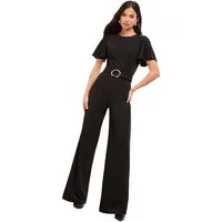 LIPSY Jumpsuit Lipsy Kurzärmeliger Overall mit Gürtel, Regular (1-tlg)