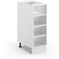 Vicco Midischrank Fame-Line, Weiß/Weiß, 30 x 81.6 cm ohne Arbeitsplatte