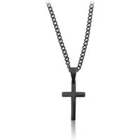 Made by Nami Kette mit Anhänger Halskette Kreuzkette Kreuz Anhänger Herren, Edelstahl Gliederkette