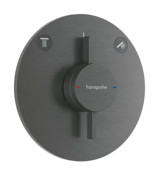 Hansgrohe Mischer Unterputz 2 Verbraucher DuoTurn S Brushed Black Chrome,75418340 75418340