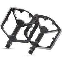 TiyoBike Fahrradpedale Fahrradpedal CNC ALU Industrie Lager Leicht rutschfest E Bike schwarz
