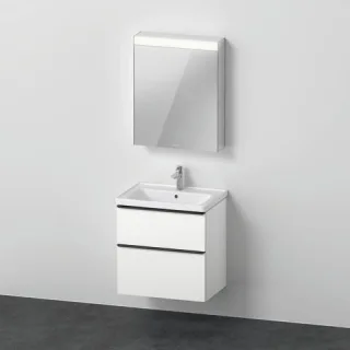 Duravit D-Neo Möbelwaschtisch mit Waschtischunterbau und Spiegelschrank 650x480x2000 mm - DE0115L181 DE0115L1818