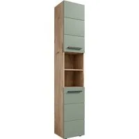 BASIC by Balculina Hochschrank Rom BxHxT 34x190x31 cm (1-St) Breite 34cm, Kunststoffgriffe, Made in Europa