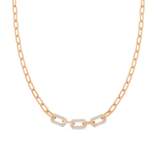 Luxenter Halskette mit 18 Karat Gelbgold-Finish – Nelith
