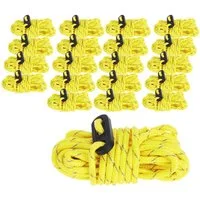 ToCi Abspannleine 20x Zelt-Abspannseil Ø4mm Nylon Zeltschnur Zeltleine Spannleine 3,8m
