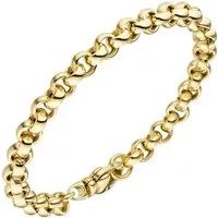 JOBO Goldarmband, Erbsarmband 585 Gold 19 cm