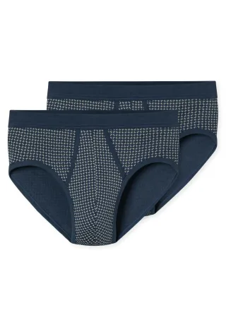 SCHIESSER - 2PACK Sportslip blau - Gr. - 8