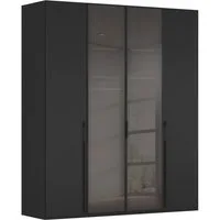 rauch Drehtürenschrank Schrank Garderobe SKAT SHINE Breiten 151/201/251/301cm, Höhe 223/235cm (3 verschiedene Ausstattungen BASIC/CLASSIC/PREMIUM (inkl. SOFT-CLOSE) edle Schrankfront mittig hochwertige Glasrahmentüren MADE IN GERMANY