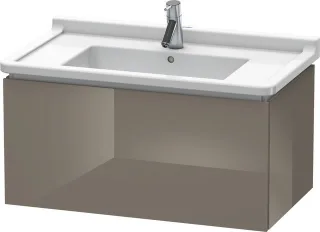 Duravit L-Cube Waschtischunterbau wandhängend Flanell Grau Hochglanz 820x469x408 mm - LC616508989 LC616508989