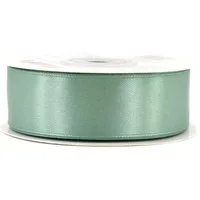 Creativery Satinband, Satinband 25mm x 25m Rolle Eukalyptus