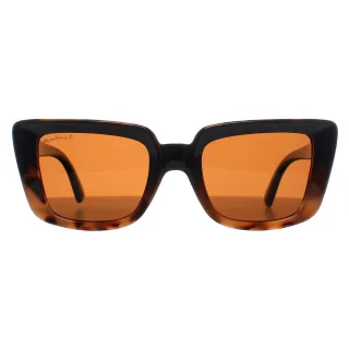 Montana Rectangle Womens Glänzend Schwarz Schildkröte Braun Polarisiert MP193