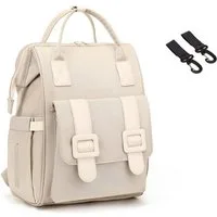 HAUSS SPOLE Wickelrucksack Baby Wickelrucksack Wickeltasche Rucksack mit Windelunterlage (Windeln Babyflasche Milchfläsche Rucksack Tasche mit USB-Anschluss, Babytasche, Wickelrucksack, Multifunktional), mit Kinderwagen-Haken