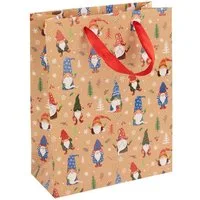 Idena Tragetasche Idena Geschenktasche Weihnachten Wichtel 18x23x8cm 210g/m²